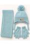 1-4 Years Old Boy Scarf-Beret-Glove Set - 3