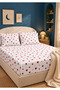 Single-Size 4-Piece Patterned Reversible Welsoft Fleece Set & 155x215 cm - 3