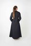 Modal Fabric Buttoned Dress - Dark Blue - 5