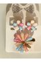 HAIR CLIP - 3-PIECE SET WITH FLOWERS - 2