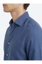 Indigo Solid Regular Fit Long-Sleeved Woven Casual Cotton Blend Shirt 10161121-250 - 3