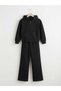 Girl's Oversize 100% Cotton Front Zipper Tracksuit 2-Piece Set - 5