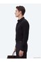 Black Solid Regular Fit Long-Sleeve Woven Casual 100% Cotton Shirt 10161122-100 - 3