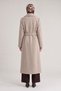 Double-Breasted Cross-Over Style Belted Coat - 4
