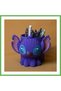 3D Printed Knitted Pen Holder - Cute Character Desk Pen Organizer - Purple Gen01