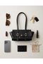 Black Soft Leather Mini Shoulder Bag GEN01 - 3