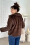 Beaded Rabbit-Textured Fur Jacket 7k005 - 4
