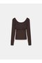 33237 Bra-Free Cotton Blend Long Sleeve Top - 7