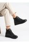 Women's black genuine leather orthopedic non-slip sole warm daily boots - 4