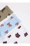 3-Piece Patterned Boys' Socks (W6) - 2