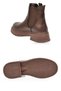 Coffee-Colored Women's Chelsea Boots with Thick Soles and Side Elastic Bands 418111 - 5