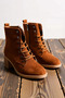 Women's Lace-Up, Zip-Up, Orthopedic Sole, Suede Short Boots with Thick Heels—Comfortable for Everyday Wear