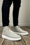 Men's Lace-Up Suede-Look Athletic Boot with Orthopedic Construction, Non-Slip Sole, High-Top, Casual, Comfortable, and Stylish