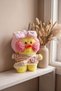 Lalafa Cute Duck Plush Toy with an Orange-Striped Sweater - 2