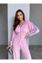 Silk Velvet Jumpsuit with Waist Corset