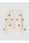 Quality Pieces from Çelebi Store: Girls' Knitwear Cardigan with Bow Detail - 3