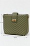 Sidney Women's Quilted Hand and Shoulder Bag—Khaki - 3