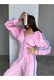 Silk Velvet Jumpsuit with Waist Corset - 4