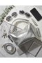 Metallic Silver Soft-Textured Adjustable Strap Shoulder Bag GEN01 - 2