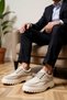 Men's Lace-Up Suede Casual Shoes with Orthopedic Insoles, Non-Slip Sole, Lined, Comfortable - 3