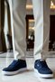 Men's Lace-Up Linen Casual Sneakers with Orthopedic Lining, Non-Slip Outsole, and Comfortable Fit - 3