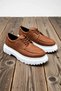 Men's Lace-Up Leather Casual Classic Sneakers with Orthopedic Sole, Non-Slip Sole, and Lined for Comfort