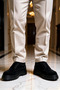 Men's Lace-Up Suede Casual Classic Derby Shoes with Thick Soles, Lined, Non-Slip Outsole, and Comfortable Fit - 4