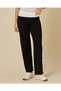Women Black Fold-Over Waist Flared Leggings