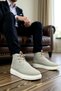 Men's Lace-Up Suede-Look Athletic Boot with Orthopedic Construction, Non-Slip Sole, High-Top, Casual, Comfortable, and Stylish - 3