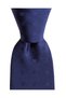 Navy Blue Satin Silk Tie with Geometric Pattern – 7.5 cm wide - 5