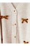 Quality Pieces from Çelebi Store: Girls' Knitwear Cardigan with Bow Detail - 4