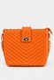 Sidney Women's Quilted Hand and Shoulder Bag—Orange