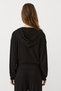 Capella women's stretch fabric zippered crop 3-piece set, black. - 8