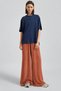 WIDE-LEG KNITTED PANTS WITH ELASTIC WAISTBAND