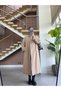 TRENCH COAT WITH A BELTED COLLAR AND PLAID LINING