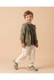 Boys Ivory Baggy Cargo Trousers - 2