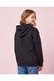 Senior Girls Black Zip-Up Hooded Sweatshirt - 4