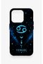 iPhone 15 Pro Compatible Silicone Case with Cancer Zodiac Sign Design - 2