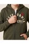 Senior Boys Olive California Riders Print Zip-Up Hoodie - 3