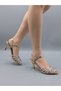 Light Gold-Stone-Embellished 7 cm Heeled Engagement and Wedding Evening Shoes - 3