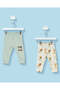 Infant Boys Sage Animal Joggers (Pack Of 2)
