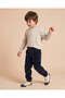 Boys Navy Ribbed Jogger Trousers - 2