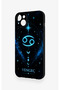 iPhone 14 Plus/15 Plus Compatible Silicone Case with Cancer Zodiac Sign Pattern - 4