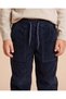 Boys Navy Ribbed Jogger Trousers - 3