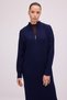 FISHERMAN'S COLLAR ZIPPERED MAXI KNIT DRESS - 2