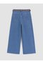 High-Quality Pieces from Çelebi Store: Wide-Leg Belted Girls' Jeans - 4