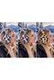 Leopard Pattern Plush Winter Headphones - Soft and Cold-Protective - 2
