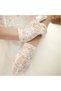 White Short Lace Gloves (5496) - 2