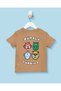 Infant Boys Brown Printed Crew Neck T-Shirt - 4