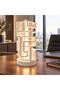 Modern Modal Decorative Table Lamp, White Geometric Design, E14 Socket - 4